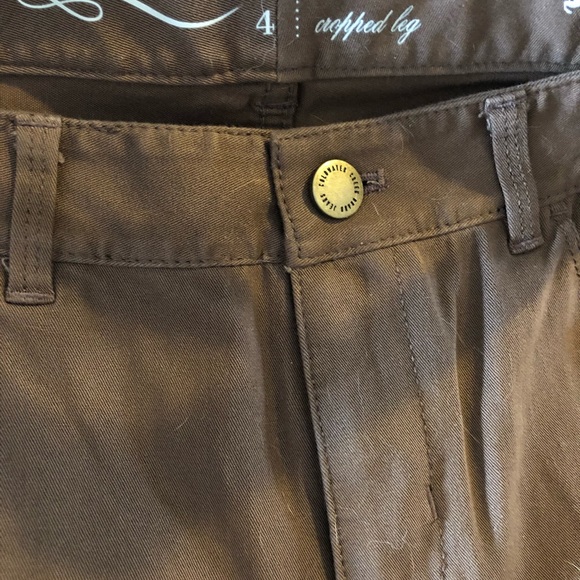 Brown Coldwater Creek crop pants - Picture 3 of 5